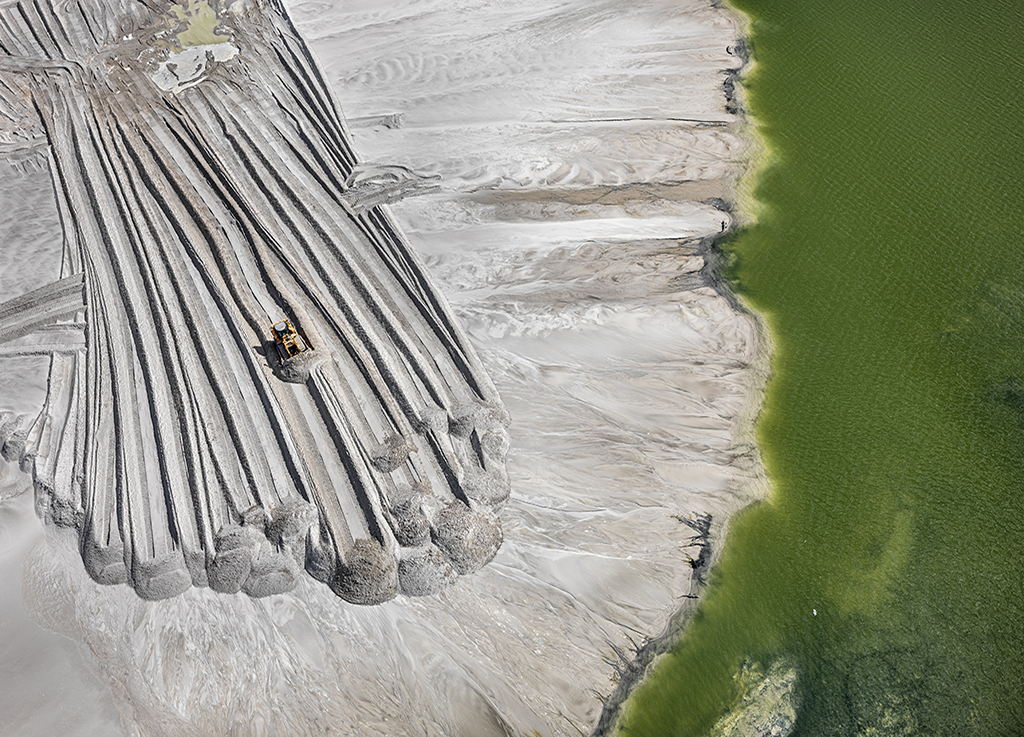 Phosphor Tailings Pond #4, Near Lakeland, Florida, USA 2012. A photograph by Edward Burtynsky from The Anthropocene Project