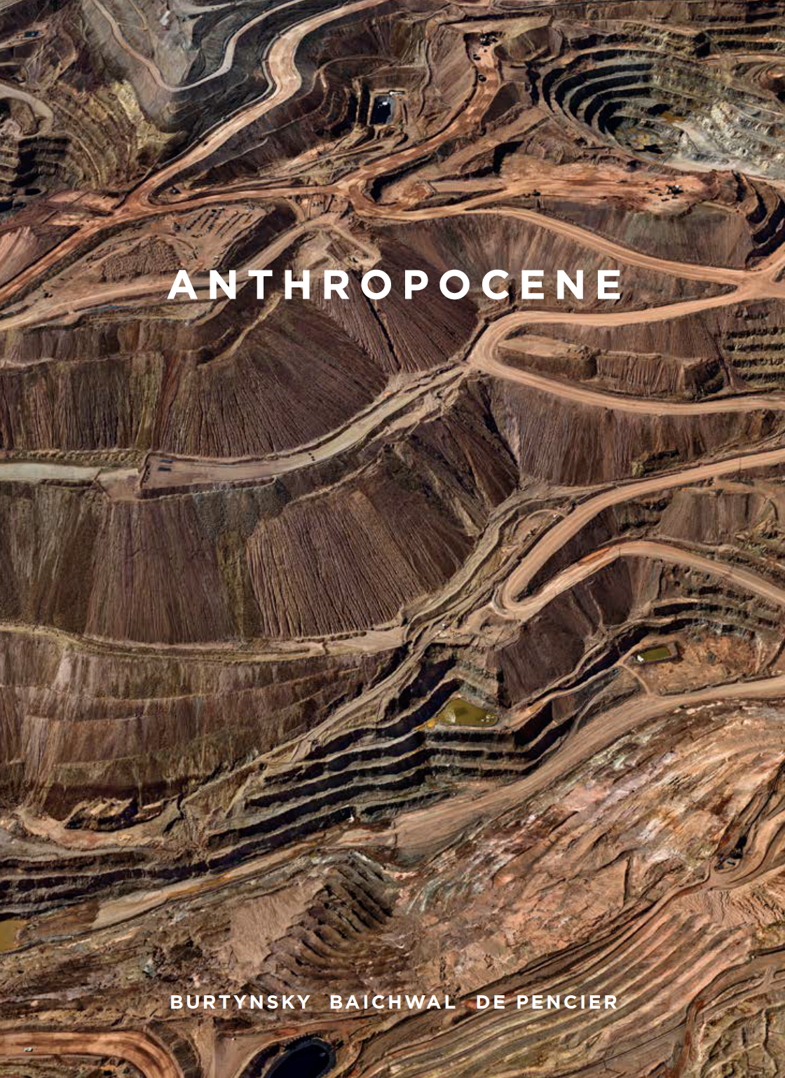 The front cover image for the Anthropocene exhibition catalogue from the Art Gallery of Ontario, published by Goose Lane Editions