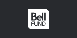 White Bell Fund logo on black background